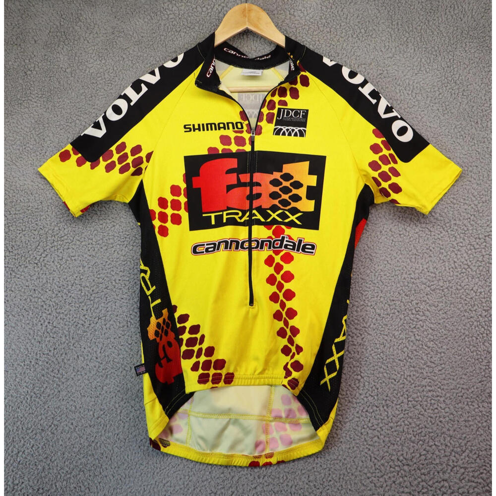 Vtg Cannondale Fat Traxx Volvo Cycling Jersey Medium Men USA